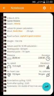 Bike Power - calculate and inc android App screenshot 4